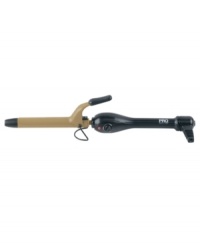 Flaunt body and volume, sans tangled frizz, with a professional-quality ceramic curling iron that reaches high levels of heat, locking in moisture and setting hair in style that will last all day. 1-year limited warranty. Model PBIR1870N1. Flaunt body and volume, sans tangled frizz, with a professional-quality ceramic curling iron that reaches high levels of heat, locking in moisture and setting hair in style that will last all day. 1-year limited warranty. Model PBIR1870N1.