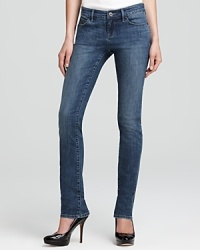 A wardrobe essential, these Isaac Mizrahi Jeans feature a flattering straight-leg silhouette finished with subtle whiskering and slight fading for a slimming effect. A wardrobe essential, these Isaac Mizrahi Jeans feature a flattering straight-leg silhouette finished with subtle whiskering and slight fading for a slimming effect.