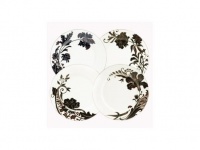 Mikasa Cocoa Blossom Set of Four Accent Plates Mikasa Cocoa Blossom Set of Four Accent Plates