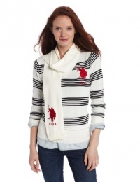 U.S. Polo Assn. Juniors Striped V-Neck With Matching Scarf U.S. Polo Assn. Juniors Striped V-Neck With Matching Scarf