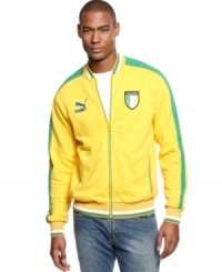 Loud and proud. Show your support in style with this track jacket from Puma. Loud and proud. Show your support in style with this track jacket from Puma.