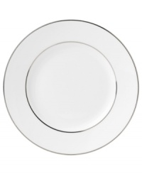 In 18th century England, Josiah Wedgwood, creator of the world famous Wedgwood ceramic ware, established a tradition of outstanding craftsmanship and artistry which continues today. The heirloom-quality Signet Platinum dinnerware pattern is designed for formal entertaining, in pristine white bone china banded with polished platinum. In 18th century England, Josiah Wedgwood, creator of the world famous Wedgwood ceramic ware, established a tradition of outstanding craftsmanship and artistry which continues today. The heirloom-quality Signet Platinum dinnerware pattern is designed for formal entertaining, in pristine white bone china banded with polished platinum.