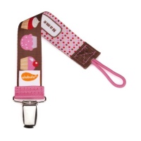 Ulubulu Universal Pacifier Clip, OMG Cupcakes Ulubulu Universal Pacifier Clip, OMG Cupcakes