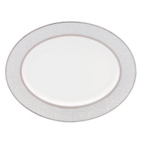 Lenox Pearl Beads Oval Platter, 13-Inch Lenox Pearl Beads Oval Platter, 13-Inch