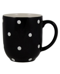 Perk up your kitchen with playful polka dots! Sprinkled with color, this hand-painted café mug has an inherent warmth and cheerfulness that's perfect for hot cocoa, cider or tea. Pair with other pieces from Spode's Baking Days collection of dinnerware and dishes for an exceptionally fun table setting. Perk up your kitchen with playful polka dots! Sprinkled with color, this hand-painted café mug has an inherent warmth and cheerfulness that's perfect for hot cocoa, cider or tea. Pair with other pieces from Spode's Baking Days collection of dinnerware and dishes for an exceptionally fun table setting.
