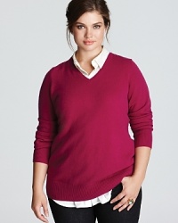 At the perfect length, this C by Bloomingdale's Plus cashmere tunic pairs with sleek leggings for easy chic-the perfect look when you're headed to lunch with the girls or out shopping the boutiques. At the perfect length, this C by Bloomingdale's Plus cashmere tunic pairs with sleek leggings for easy chic-the perfect look when you're headed to lunch with the girls or out shopping the boutiques.