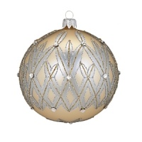 Artfully crafted by hand of blown glass in traditional shades of green, red, silver and gold, these Waterford ornaments add nostalgic warmth and sparkle to the holiday tree. Artfully crafted by hand of blown glass in traditional shades of green, red, silver and gold, these Waterford ornaments add nostalgic warmth and sparkle to the holiday tree.