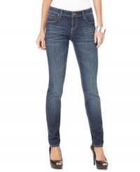 These easy jeans by Kut form the Kloth feature a so-skinny fit in a basic blue wash. Pair them with a tee for daytime or dress them up with heels for a night on the town! These easy jeans by Kut form the Kloth feature a so-skinny fit in a basic blue wash. Pair them with a tee for daytime or dress them up with heels for a night on the town!
