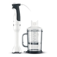 The Breville Control Grip Immersion Blender makes prep work easy. The 8 blender shaft blends and purées soups and sauces. The nonscratch base prevents damage to your cookware. The Breville Control Grip Immersion Blender makes prep work easy. The 8 blender shaft blends and purées soups and sauces. The nonscratch base prevents damage to your cookware.