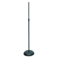 On Stage MS7201B Round Base Microphone Stand, Black On Stage MS7201B Round Base Microphone Stand, Black