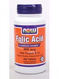 Folic Acid 800mcg + B-12 25mcg 250 Tablets Folic Acid 800mcg + B-12 25mcg 250 Tablets