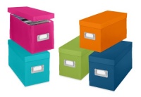 Whitmor 6754-373-5 Plastic CD Boxes Set of 5 Assorted Colors Whitmor 6754-373-5 Plastic CD Boxes Set of 5 Assorted Colors