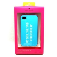 Kate Spade IPhone 4 Case Hybrid Hardshell Talk is Cheap Resin For Apple Iphone 4, 4S (Blue) #PSRU1032