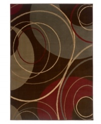 A mosaic of hues, the Amelia area rug presents a conceptual design of overlapping colors and shapes that offer a sophisticated, modern look. Constructed of soft, low pile fibers for an exquisite finish to any room decor. A mosaic of hues, the Amelia area rug presents a conceptual design of overlapping colors and shapes that offer a sophisticated, modern look. Constructed of soft, low pile fibers for an exquisite finish to any room decor.