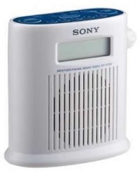 Sony ICFS79W AM/FM/Weather Band Digital Tuner Shower Radio (White) Sony ICFS79W AM/FM/Weather Band Digital Tuner Shower Radio (White)