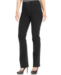 Indulge in the luxe look of Not Your Daughter's Jeans' plus size straight leg jeans, featuring a faux suede finish and slimming panel. Indulge in the luxe look of Not Your Daughter's Jeans' plus size straight leg jeans, featuring a faux suede finish and slimming panel.