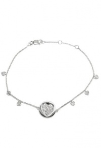 Effy Jewlery 14K White Gold Diamond Heart Tennis Bracelet, .20 TCW Effy Jewlery 14K White Gold Diamond Heart Tennis Bracelet, .20 TCW