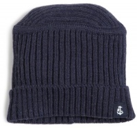 Nautica Men's Flat Top Ribbed Beanie Hat Nautica Men's Flat Top Ribbed Beanie Hat