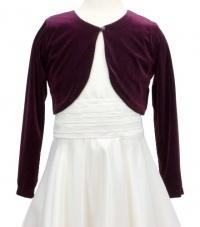 Leila Velvet Bolero Jacket in 3 Rich Colors Leila Velvet Bolero Jacket in 3 Rich Colors
