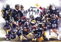 (11x17) Pittsburgh Steelers (Group, Trophies) Sports Poster Print (11x17) Pittsburgh Steelers (Group, Trophies) Sports Poster Print