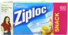 Ziploc Snack Bag Value Pack, 100-Count(Pack of 3)