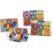 Melissa & Doug Basic Skills and Latch Board Bundle Melissa & Doug Basic Skills and Latch Board Bundle
