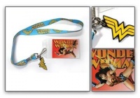 Wonder Woman Logo Lanyard with Rubber Charm Wonder Woman Logo Lanyard with Rubber Charm