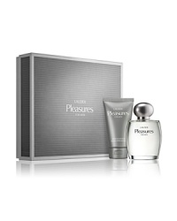 Celebrate the best times in life with two refreshing essentials. Capture the moment with Lauder Pleasures For Men. Fresh and woodsy, as warm and masculine as he is. A great gift. Limited-time collection comes in an exclusive gift box, including Cologne Spray 3.4 oz. and After Shave Balm 2.5 oz. Celebrate the best times in life with two refreshing essentials. Capture the moment with Lauder Pleasures For Men. Fresh and woodsy, as warm and masculine as he is. A great gift. Limited-time collection comes in an exclusive gift box, including Cologne Spray 3.4 oz. and After Shave Balm 2.5 oz.