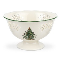 Spode Christmas Tree Pierced Footed Compote Spode Christmas Tree Pierced Footed Compote