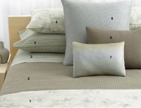 Calvin Klein Home Mercury Flower Oblong Pucker European Sham - Blue Calvin Klein Home Mercury Flower Oblong Pucker European Sham - Blue