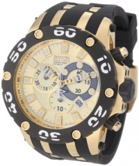 Invicta Men's 0917 Subaqua Reserve Chronograph Gold Dial Black Polyurethane Watch Invicta Men's 0917 Subaqua Reserve Chronograph Gold Dial Black Polyurethane Watch