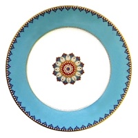 Classic buffet plates from Villeroy & Boch coordinate beautifully with the Samarkand Collection or your own heirloom china.