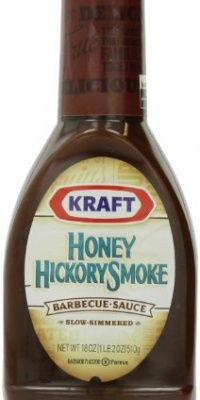 Kraft Honey Hickory Barbecue Sauce, 18 Ounce Jar