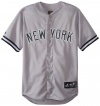 MLB New York Yankees Away Replica Jersey, Gray