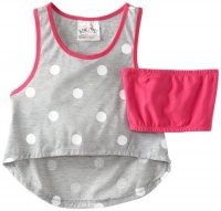 Beautees Girls 2-6X Tank Top, Heather Grey, 4 Beautees Girls 2-6X Tank Top, Heather Grey, 4