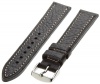Hadley-Roma Men's MSM894RA-200 20-mm Black Genuine Leather Watch Strap