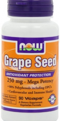 NOW Foods Grape Seed Extract 250mg, 90 Vcaps NOW Foods Grape Seed Extract 250mg, 90 Vcaps