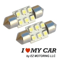 2pcs 31mm 6-SMD 1.25 12V Festoon Dome Light LED Bulbs + STICKER DE3175 DE3022 DE3021 3175 - White 2pcs 31mm 6-SMD 1.25 12V Festoon Dome Light LED Bulbs + STICKER DE3175 DE3022 DE3021 3175 - White