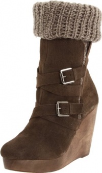 Naughty Monkey Women's Bundle Up Wedge Boot Naughty Monkey Women's Bundle Up Wedge Boot