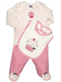 Little Me Baby-Girls Cupcake Lap Shoulder Set, Pink/Multi, 9 Months Little Me Baby-Girls Cupcake Lap Shoulder Set, Pink/Multi, 9 Months