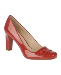 Button up for fall with Franco Sarto's Uri pumps. A must-have for your shoe closet with a feminine silhouette and darling button detail. Button up for fall with Franco Sarto's Uri pumps. A must-have for your shoe closet with a feminine silhouette and darling button detail.