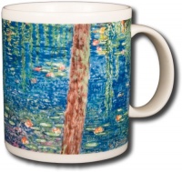 Claude Monet - Bright Moring With Willows - 14oz Coffee Mug Claude Monet - Bright Moring With Willows - 14oz Coffee Mug