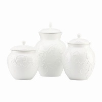 Lenox Opal Innocence Carved Canister Set 3 Pc Lenox Opal Innocence Carved Canister Set 3 Pc