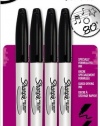 Sharpie CD/DVD Twin Tip Permanent Markers, 4 Black Markers (37035PP)