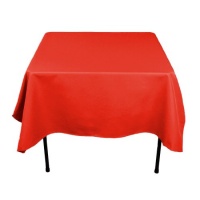 70 in. Square Polyester Tablecloth Red 70 in. Square Polyester Tablecloth Red