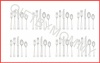 Kate Spade New York Wickford 45 Piece Flatware Set Service for 8