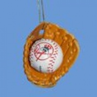 New York Yankees Baseball in Glove Ornament New York Yankees Baseball in Glove Ornament