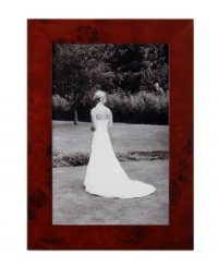 This Siena Burlwood picture frame from Tizo celebrates the natural beauty of wood, accenting any surface and showcasing any photo with rustic elegance. This Siena Burlwood picture frame from Tizo celebrates the natural beauty of wood, accenting any surface and showcasing any photo with rustic elegance.