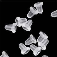 144PCS Clear Rubber Bullet Clutch Earring Safety Backs 144PCS Clear Rubber Bullet Clutch Earring Safety Backs