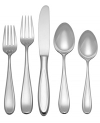 A pleasant teardrop-shaped handle design in stamped 18/10 stainless steel evokes the cozy luxury of a summer cottage. Bring elegance to the table every day with the warm Holliston place settings pattern from fine silversmith Reed & Barton. A pleasant teardrop-shaped handle design in stamped 18/10 stainless steel evokes the cozy luxury of a summer cottage. Bring elegance to the table every day with the warm Holliston place settings pattern from fine silversmith Reed & Barton.